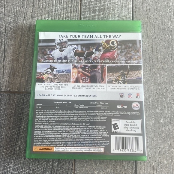 Xbox One NFL Madden 2017 Video Game. - Picture 2 of 4